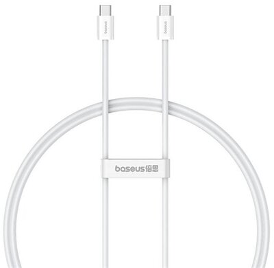 BASEUS SUPERIOR 2 adatkábel (Type-C - Type-C, 100W, PD gyorstöltő, 100cm, törésgátló) FEHÉR