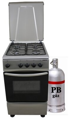 Warnex FS5401MXZM FIESTA KENT gáztűzhely, PB palackos, inox