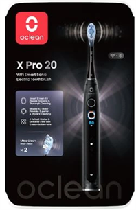 Oclean X Pro 20 Black elektromos fogkefe okos kijelzővel