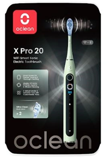 Oclean X Pro 20 Green elektromos fogkefe okos kijelzővel