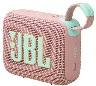 JBL GO4 bluetooth hordozható hangszóró (v5.3, 850mAh belső akku, 4.2W, IP67 vízálló) RÓZSASZÍN