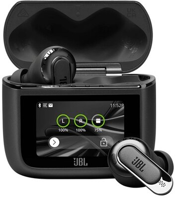 JBL TOUR PRO 3 bluetooth fülhallgató SZTEREO (v5.3, TWS, mikrofon, aktív zajszűrő, LED kijeléző + töltőtok) FEKETE