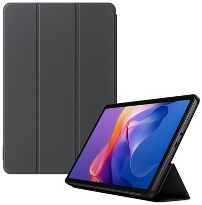 XIAOMI tok álló, bőr hatású (aktív FLIP, oldalra nyíló, TRIFOLD, asztali tartó) SÖTÉTSZÜRKE Xiaomi Redmi Pad 2