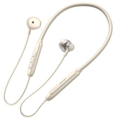 JOYROOM bluetooth fülhallgató SZTEREO (V5.4, nyakba akasztható, mikrofon, IP54 vízálló, SPORT) KRÉM / FEHÉR