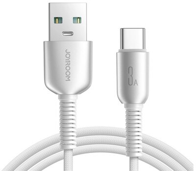 JOYROOM CUTTING-EDGE adatkábel (USB - Type-C, 3A, gyorstöltő, 120cm) SZÜRKE