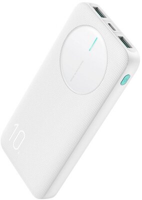 JOYROOM vésztöltő 2 USB+Type-C aljzat (10000mAh, 12W, PD gyorstöltő, LED jelzés) FEHÉR