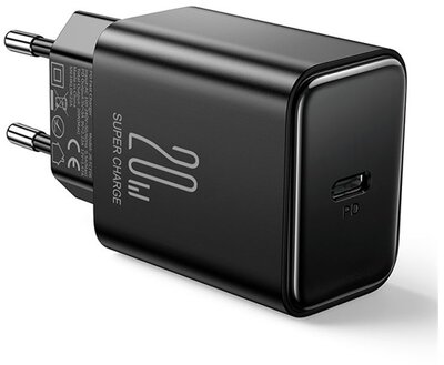 JOYROOM JR-TCF06 hálózati töltő Type-C aljzat (20W, PD gyorstöltő 3.0) FEKETE