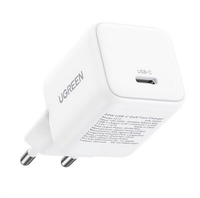 UGREEN X513 hálózati töltő Type-C aljzat (30W, GaN, PD gyorstöltő) FEHÉR