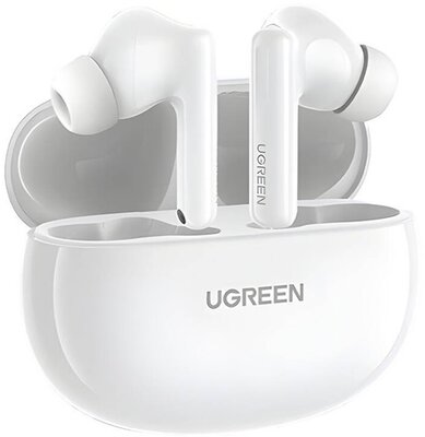 UGREEN HITUNE T6 WS200 bluetooth fülhallgató SZTEREO (v5.3, TWS, mikrofon, aktív zajszűrő, IPX5 + töltőtok) FEHÉR