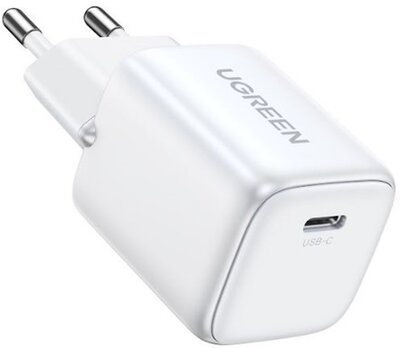 UGREEN Nexode hálózati töltő, 30W, USB-C, PD, GaN, fehér