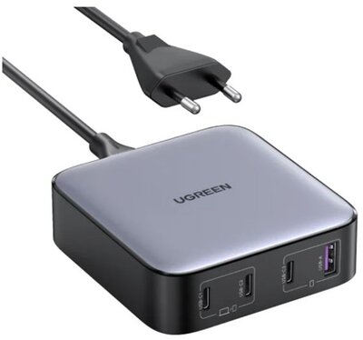 UGREEN Nexode asztali hálózati töltő, 4 port, 3x USB-C, 1x USB-A, 100W, szürke