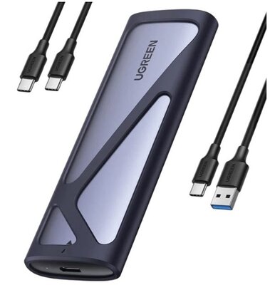 UGREEN külső SSD ház, M.2 SATA/NVMe, szürke