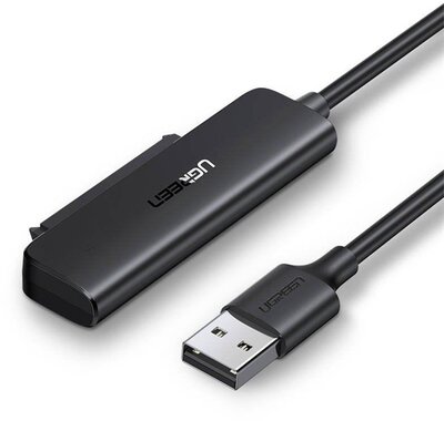 UGREEN USB-A adapter 2.5" SATA Konverter, 0,5m, fekete