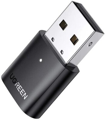 UGREEN Adapter Bluetooth V5.0 - Dongle adapter PC-hez, nem Bluetooth képes eszközökhöz, fekete