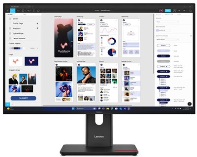 Lenovo 31,5" T32UD-40 monitor - 64B0GAT1EU - Eclipse Black
