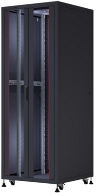 FORMRACK 26U Cosmoline 800x800 19" szabadon álló rack szekrény - RAL9005 fekete