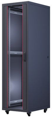 FORMRACK 26U Cosmoline 600x800 19" szabadon álló rack szekrény - RAL9005 fekete