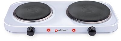 Alpina 26527 elektromos főzőlap, dupla, 2500W