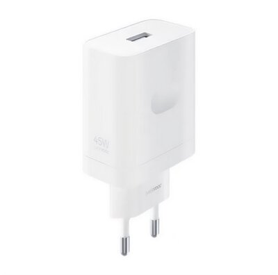 REALME SUPERVOOC hálózati töltő USB aljzat (45W, gyorstöltő) FEHÉR