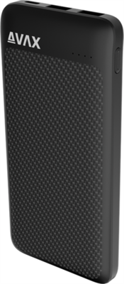 AVAX PB220 LIGHTY+ 20W 20.000mAh powerbank USB-C (PD 3.0) + 2×USB-A, fekete