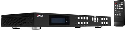 LINDY Mátrix Switch HDMI, 4x4 port, 4K@60Hz, Seamless Multi-View, Videófal mátrix, fekete