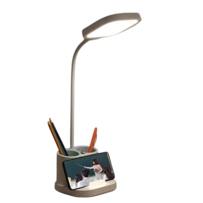 PLATINET Asztali lámpa tolltartóval, LED, 5W, 4200K, 250 Lumen, fehér