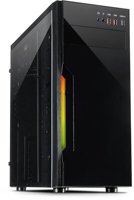 ARGUS Gamer Számítógépház, B-42 RGB, fekete