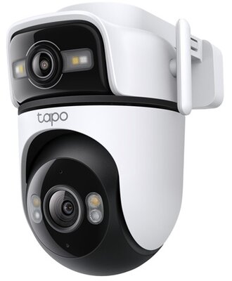 TP-LINK Wireless Kamera Cloud kültéri forgatható színes éjjellátó dupla lencse AI támogatás, TAPO C545D