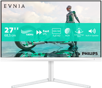 Philips Gaming monitor 27" 27M2N3201A, 1920x1080, 16:9, 300cd/m2, 1ms, DisplayPort/2xHDMI, 180 Hz, hangszóró, áll.mag.