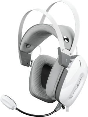WHITE SHARK GH-2446W GOTTAN-W vez.nélk. gamer fejhallgató mikrofonnal, fehér