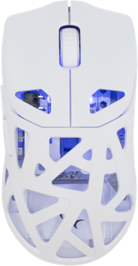 WHITE SHARK WGM-5019W DAGONET-W / 12.000 dpi fehér vez.nélk. gam. egér Pixart3311