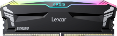 Lexar Ares DDR5 (2X16GB) 7200 CL34 1.4V Memory with heatsink and RGB lighting,Dual pack, Black Color
