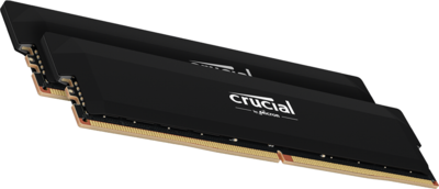 Crucial Pro OC 64GB (2X32GB) DDR5-6400 UDIMM CL40 Black