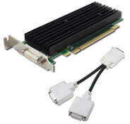 Nvidia Quadro NVS 290, GDDR2 256MB, 64 bit, Low profile - passzív hűtés (454319-001) - (Használt)