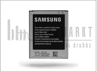 Samsung S7270 Galaxy Ace 3 gyári akkumulátor - Li-Ion 1500 mAh - EB-B100AE (csomagolás nélküli)