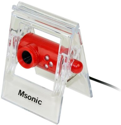 MSONIC Webkamera mikrofonnal Piros (MR1803R)