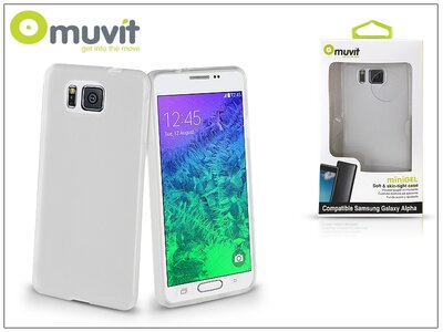 Samsung SM-G850 Galaxy Alpha hátlap - Muvit miniGel - clear
