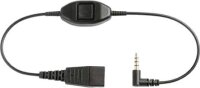 Jabra QD cord to 3.5 mm jack. With in-line call-answering; for Alcatel 8er and 9