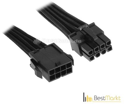 BITFENIX Molex 3x3 Pin 5V adapter 20 cm fekete kábelharisnya
