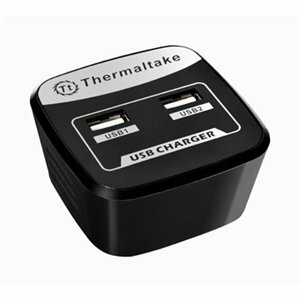 Thermaltake AC0020 TriP Dual USB AC Töltő 2*USB Fekete