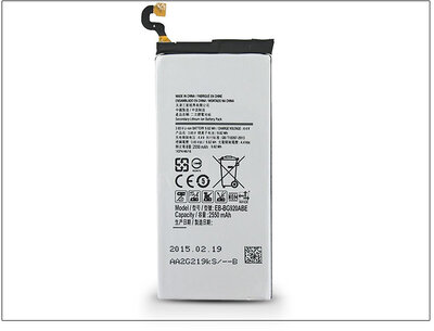 Samsung SM-G920 Galaxy S6 gyári akkumulátor Li-Ion 2550 mAh EB-BG920ABE (csomagolás nélküli)