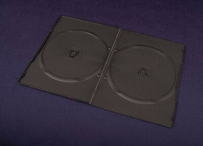 Esperanza 3037 duplalemezes DVD tok 7mm 200db - Fekete