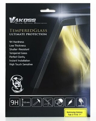 Vakoss 7" kijelzővédő üveg Samsung Galaxy Tab 3 T110 tablethez