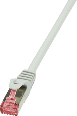 LogiLink CAT6 S/FTP Patch Cable PrimeLine AWG27 PIMF LSZH grey 10m