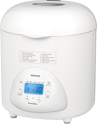 Sencor SBR 1031WH Házi kenyérsütő Fehér