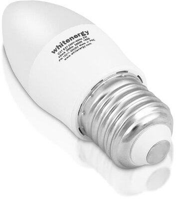 Whitenergy 10212 C37 3W E27 LED izzó - Hideg fehér