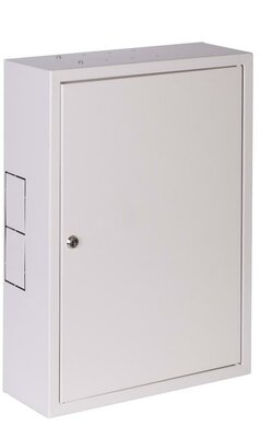 Netrack wall-mounted cabinet, 19", 3U/400mm - grey, metal door