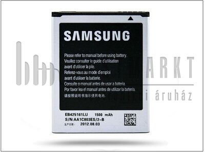 Samsung i8160 Galaxy Ace 2 gyári akkumulátor - Li-Ion 1500 mAh - EB425161LU (csomagolás nélküli)