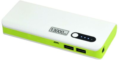 MSONIC Power Bank 13000mAh, Li-Ion MY2590WE fehér-zöld