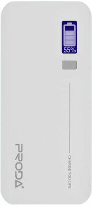 Proda Jane Indicator Power Bank 10.000 mAh - Fehér (JANEINDICATORWH)